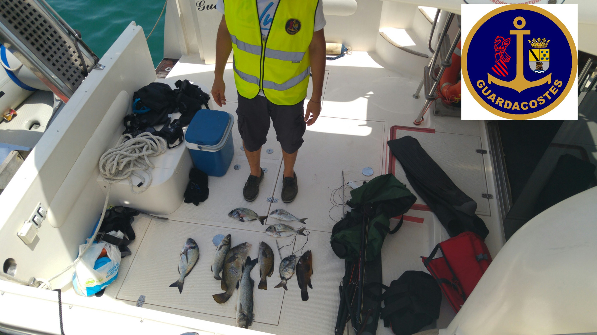 Tres persones interceptades pel Servei de Vigilància quan practicaven pesca submarina il·legal
