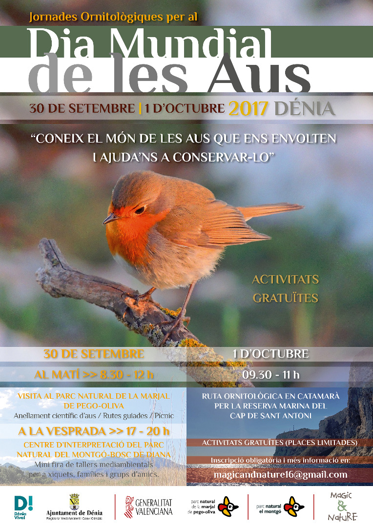 Dénia celebra el Dia Mundial de les Aus amb dues jornades ornitològiques 