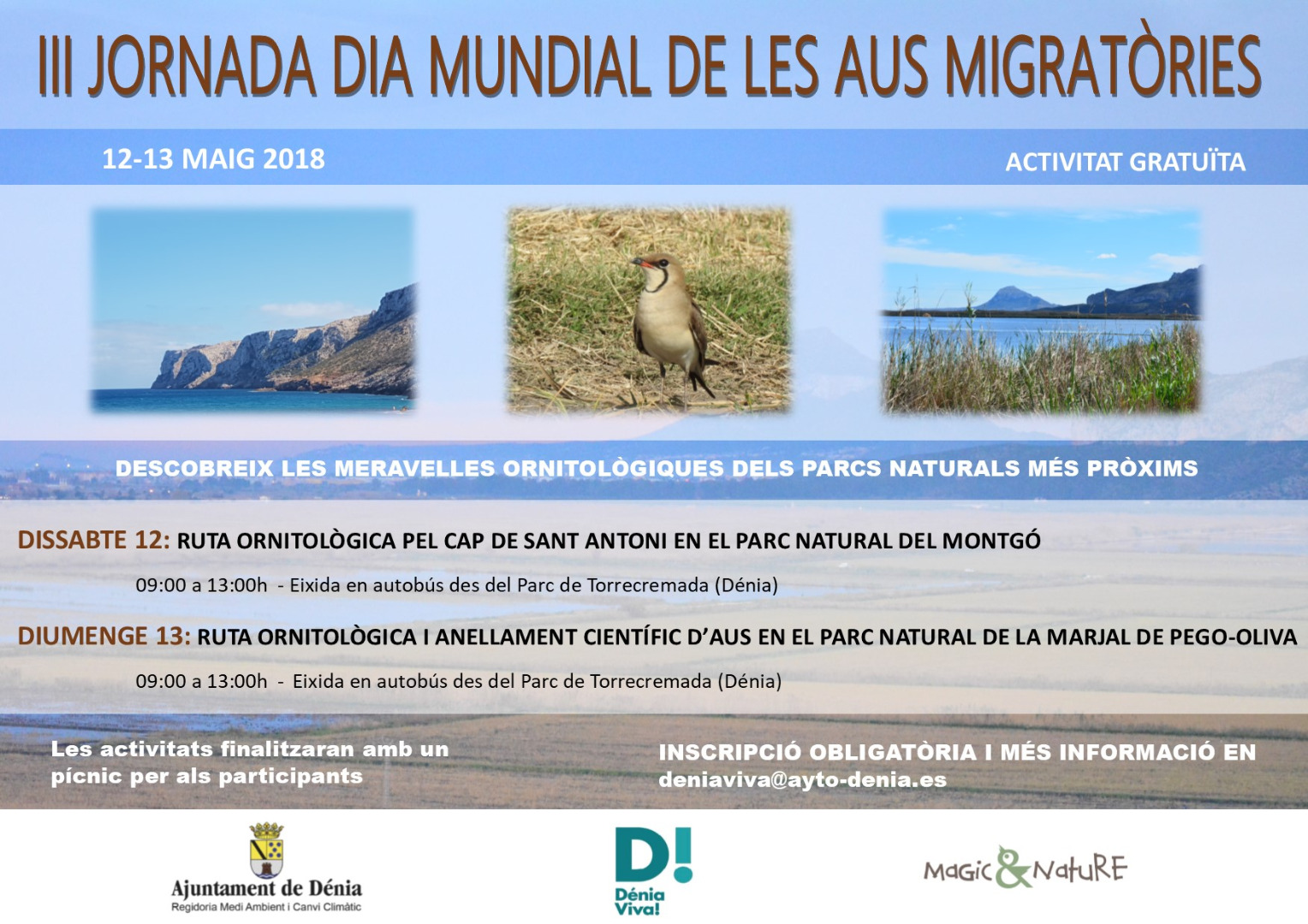  Jornadas en torno al Día Mundial de las aves migratorias 