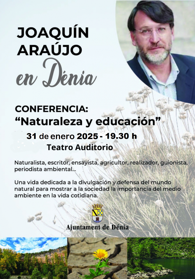 Conferencia del naturalista Joaquín Araujo en Dénia